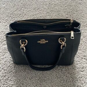 COACH satchel saffiano leather in black in good condition